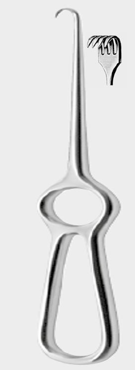 ВОЛКМЕНН (VOLKMANN) ретрактор 21,5 см (cm), гострокінцевий, 4 зуби